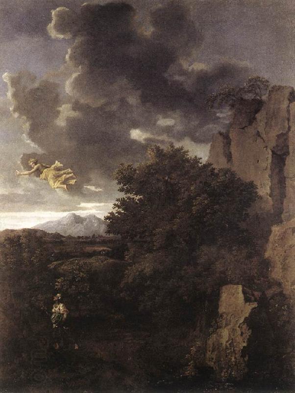 Nicolas Poussin Hagar and the Angel oil painting picture